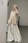 MUTEDANCE striped flower dye jacket MD22FW53 PM53